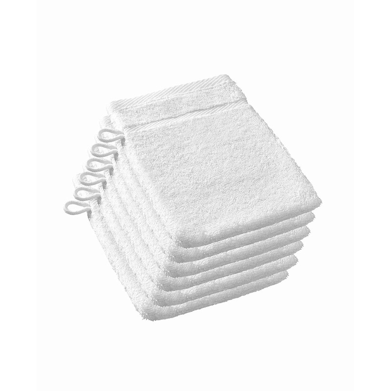 Gant de toilette éponge coton uni 600g / m2