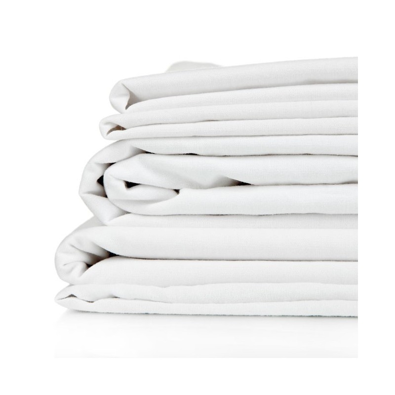 drap-plat-collectivite-polycoton-blanc