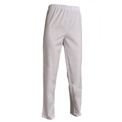 Pantalon de travail mixte en polycoton blanc - ANDRE - Comptoir Textile Hôtelier