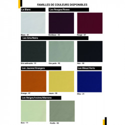 Échantillon tissu nappage restaurant | 100% polyester | 11 coloris