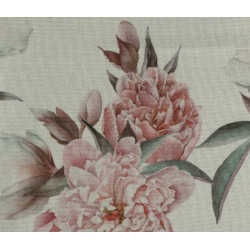 Échantillon tissu table restaurant 100% polyester | Motif floral