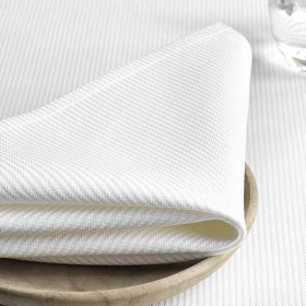 serviette-de-table-haut-de-gamme-coton-blanc-cotele