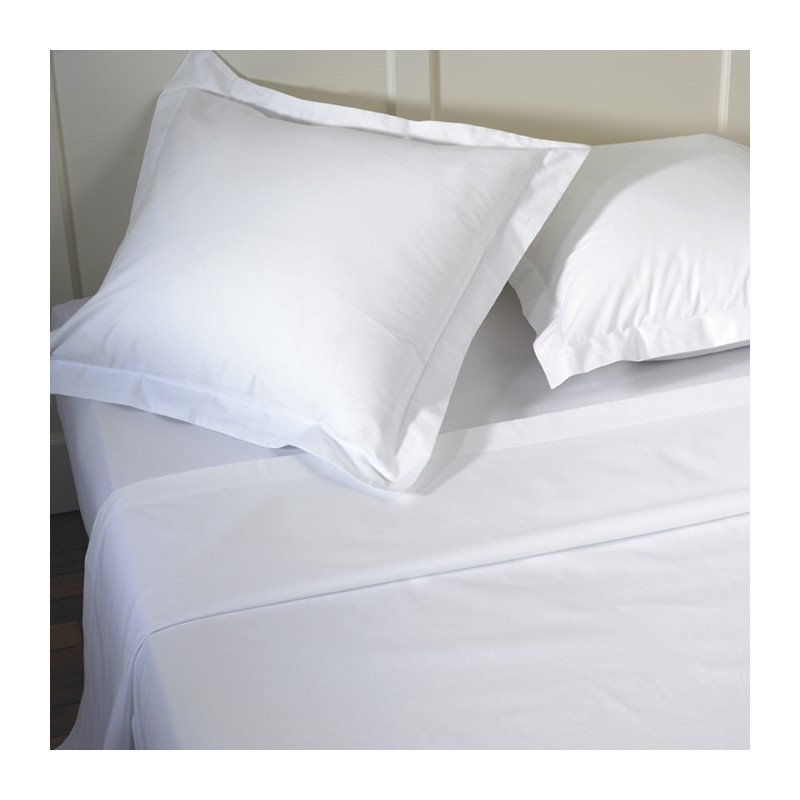 Drap plat coton TERTIO® - Blanc