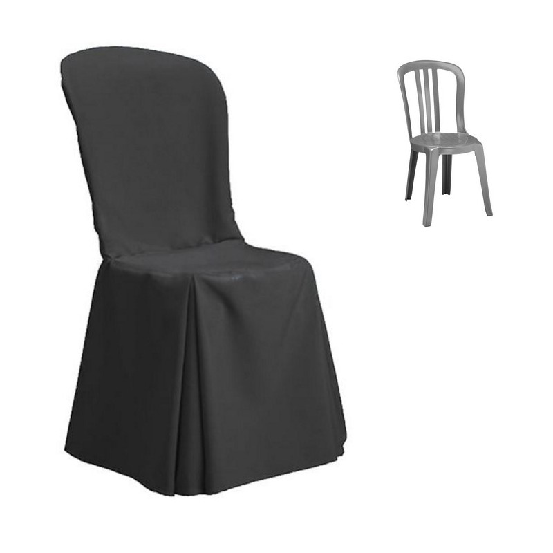 Housse droite pour chaises empilables - Comptoir Textile Hôtelier