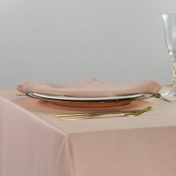 Serviettes de table en polycoton écru - 45x45 cm