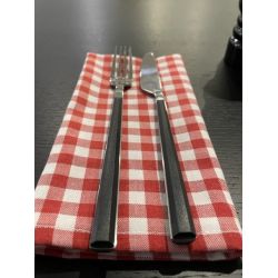 Serviettes de table bistrot - CAPRI Petits carreaux - 186 gr/m²