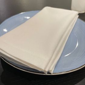 Serviettes de table professionnelles blanches sans repassage - MILANO