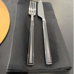 Serviettes de table restaurant sans repassage aspect coton - LONDON