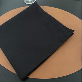 Serviette de table noire sans Repassage - MILANO